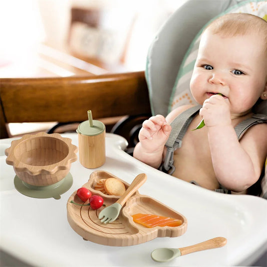 Eco-Friendly Eats: Bamboo & Silicone Tableware Sets for Your Baby