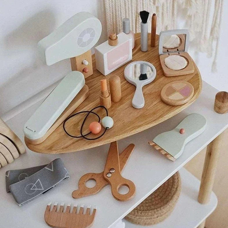 Montessori wooden pretend play toys for toddlers and preschoolers from Oliver and Company