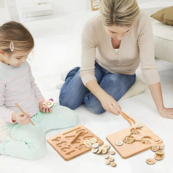 Wooden Montessori Multiplication Board Game: A Fun and Educational Tool for Children - Oliver & Company Montessori Toys