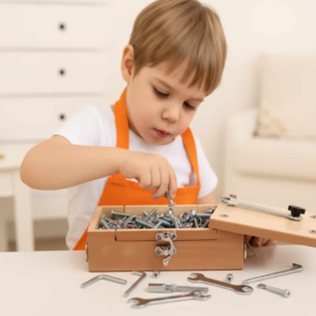 Wooden Toolbox Toy