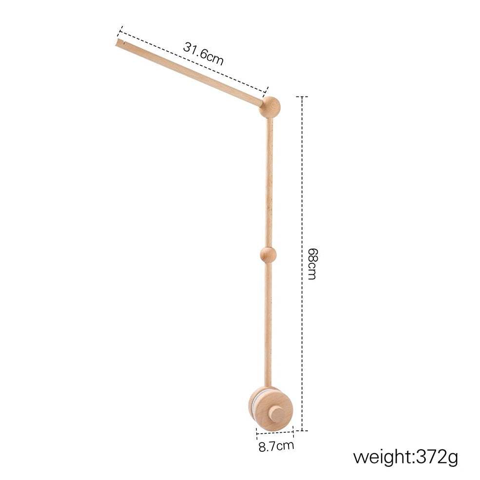 0-12 Months Baby Wooden Whale Crib Mobile - Oliver & Company Montessori Toys