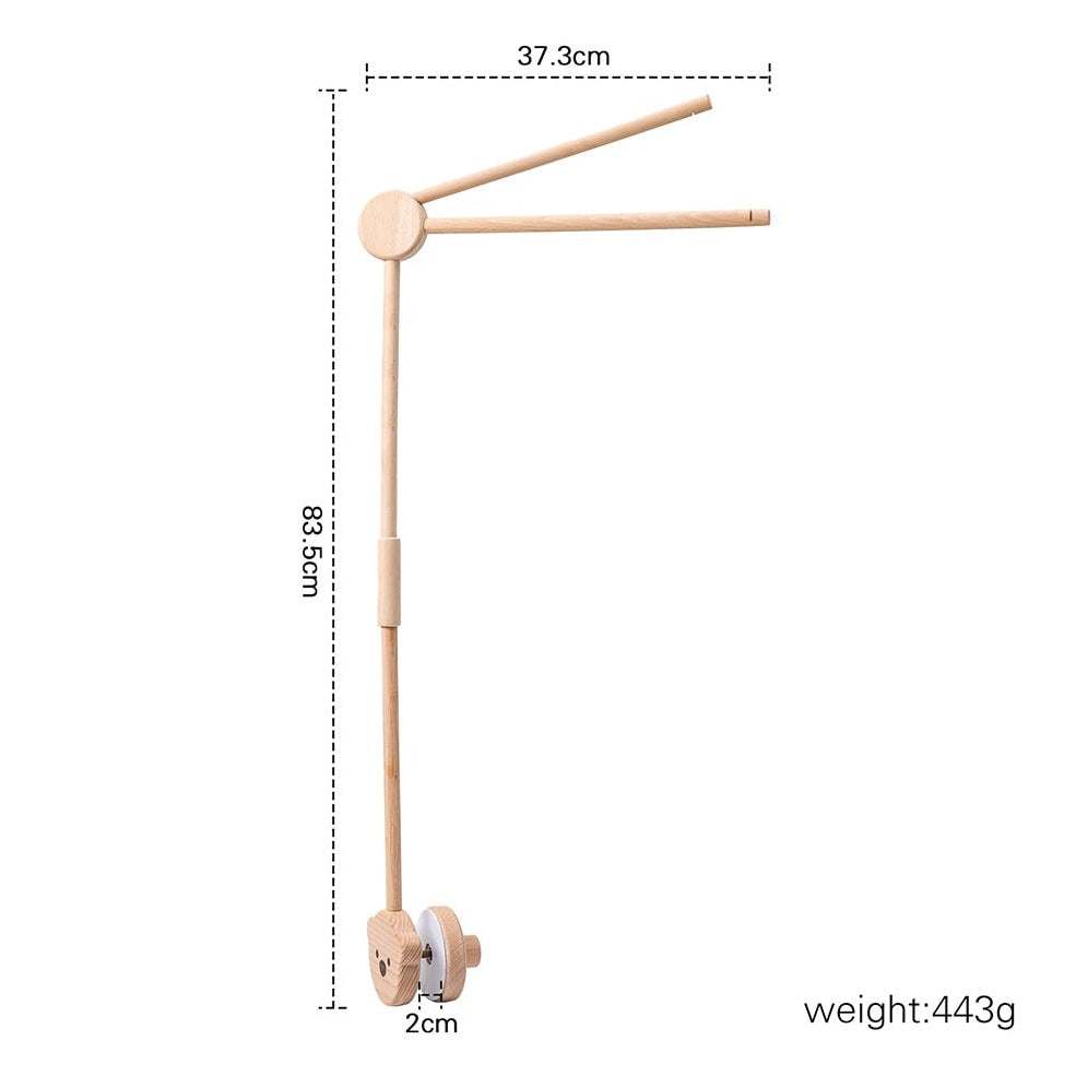 0-12 Months Baby Wooden Whale Crib Mobile - Oliver & Company Montessori Toys