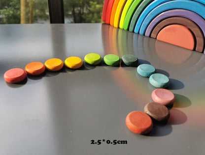 12pcs Sets Mandala Loose Parts - Oliver & Company Montessori Toys