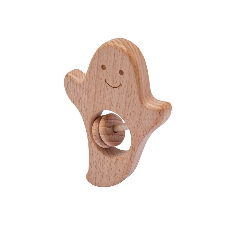 5Pcs Montessori Halloween Wooden Baby Teethers - Oliver & Company Montessori Toys