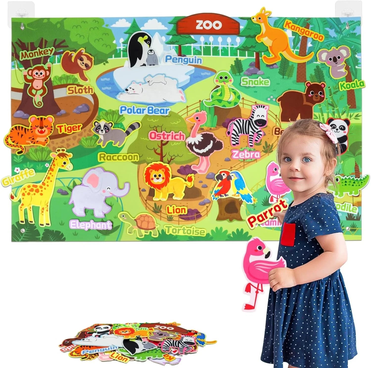 Felt Board Story Set for Kids – Montessori Themes – Oliver & Company
