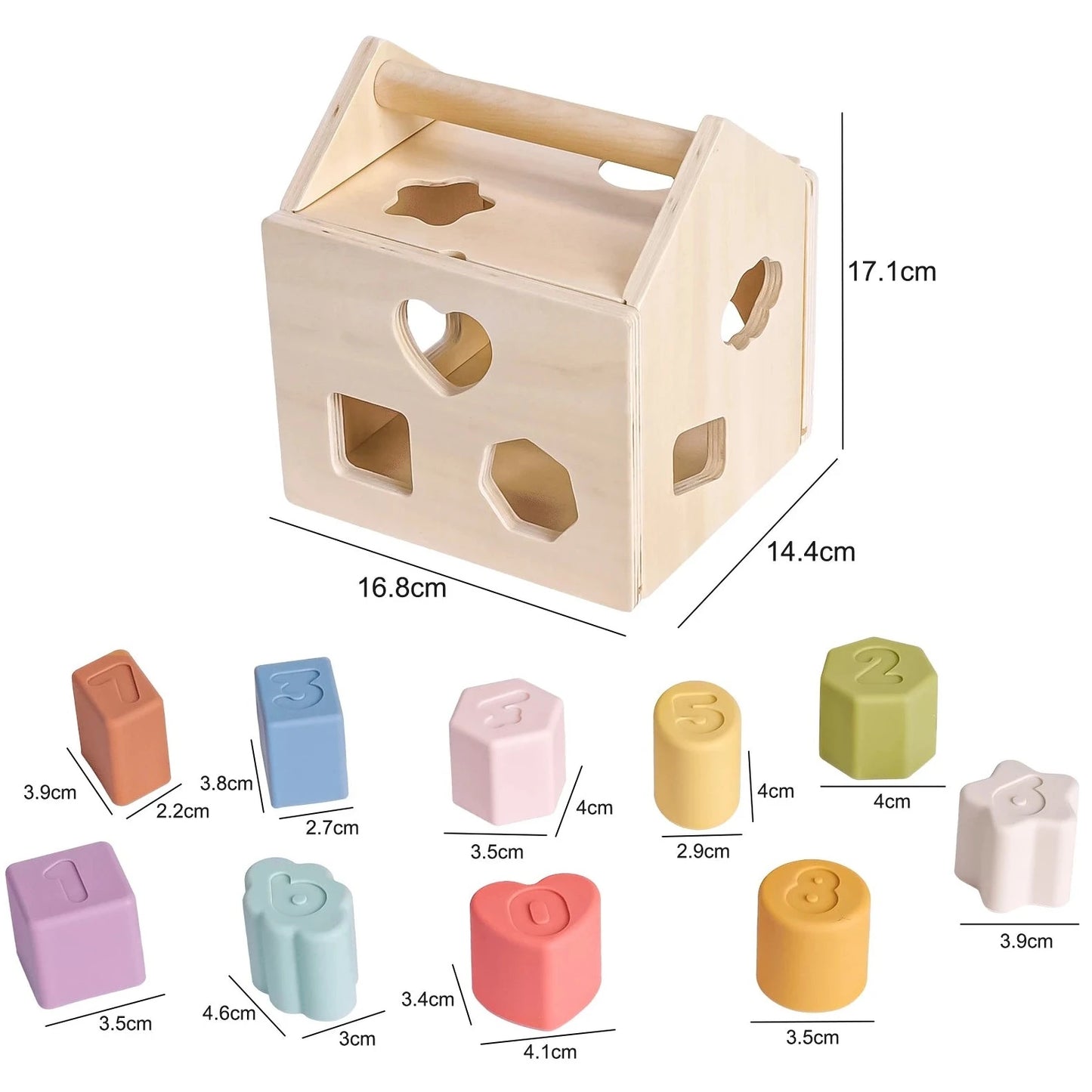 Montessori Wooden House Block Box | Oliver Montessori Toys