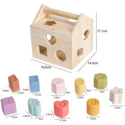 Montessori Wooden House Block Box | Oliver Montessori Toys