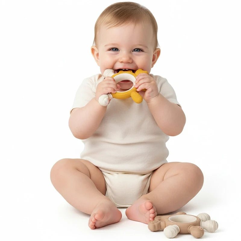 Silicone Crab Ring Teether