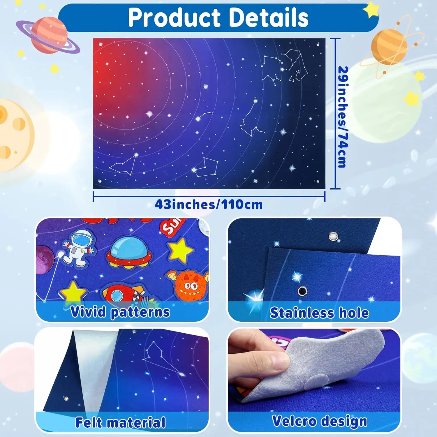 Felt Board Story Set for Kids – Montessori Themes – Oliver & Company