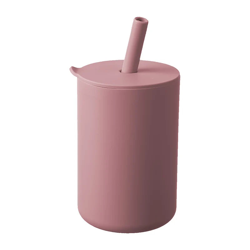 Silicone Baby Training Cup with Straw