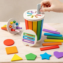 Montessori Color Sorting Bucket Set | Oliver Montessori Toys