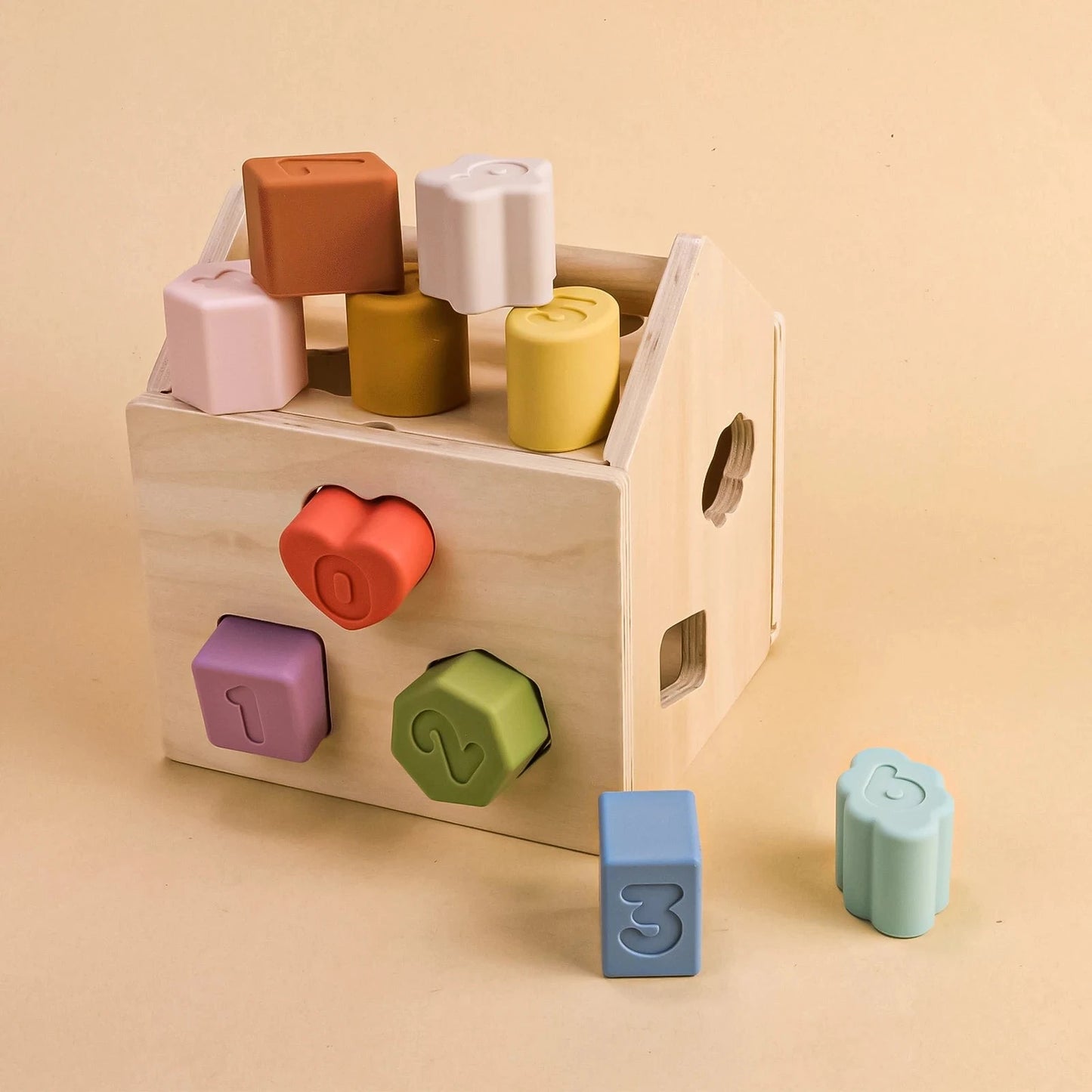 Montessori Wooden House Block Box | Oliver Montessori Toys