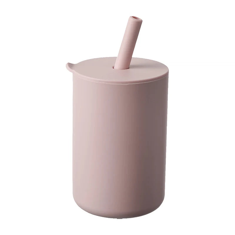 Silicone Baby Training Cup with Straw