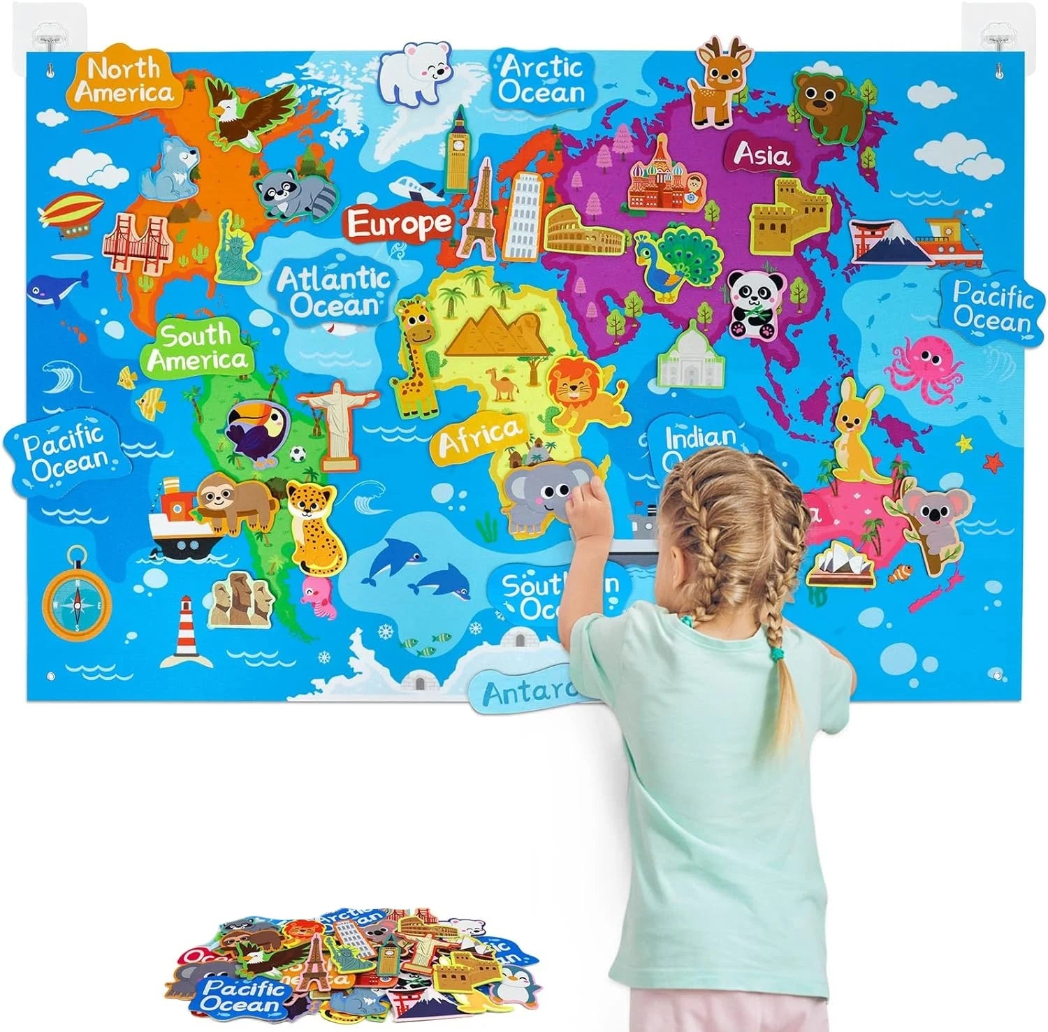 Felt Board Story Set for Kids – Montessori Themes – Oliver & Company