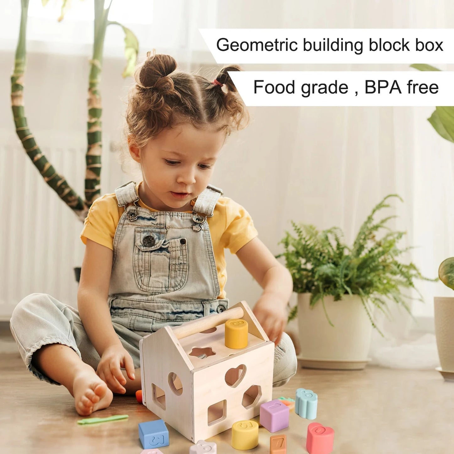 Montessori Wooden House Block Box | Oliver Montessori Toys