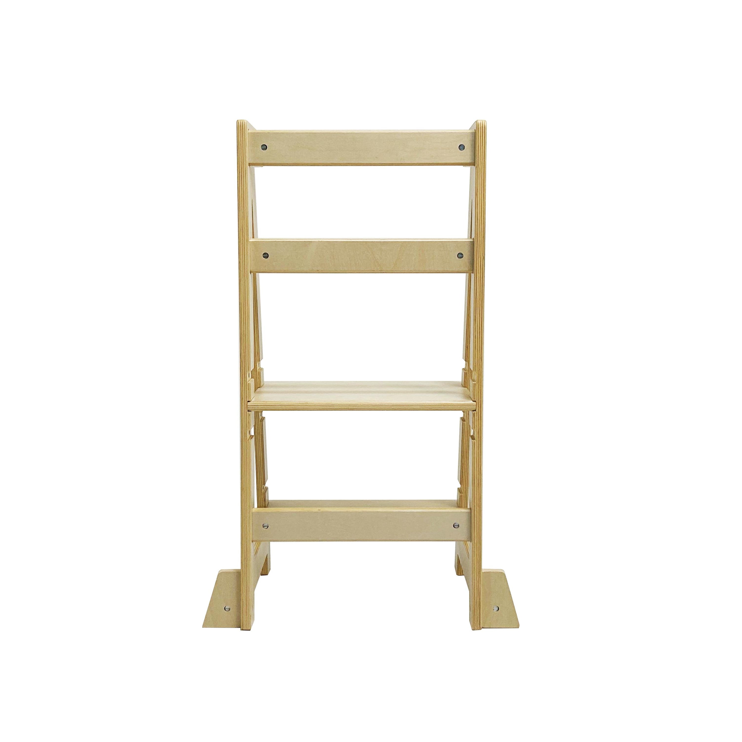 Wooden chair on a white background