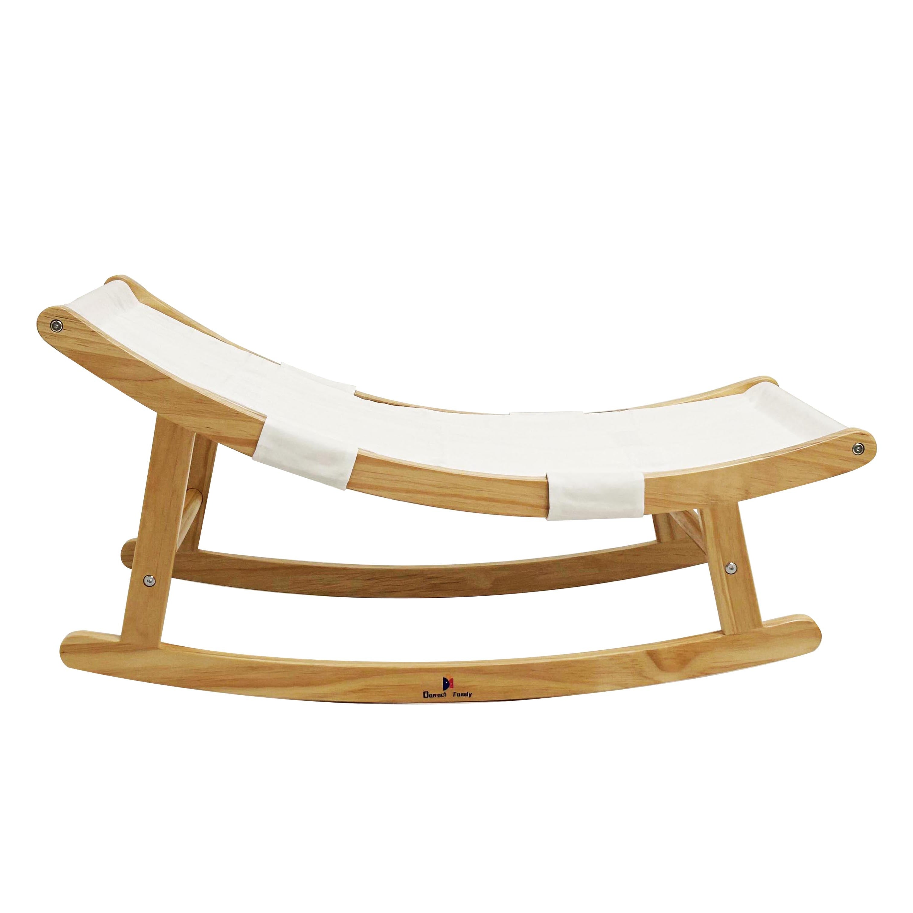 wooden baby rocker