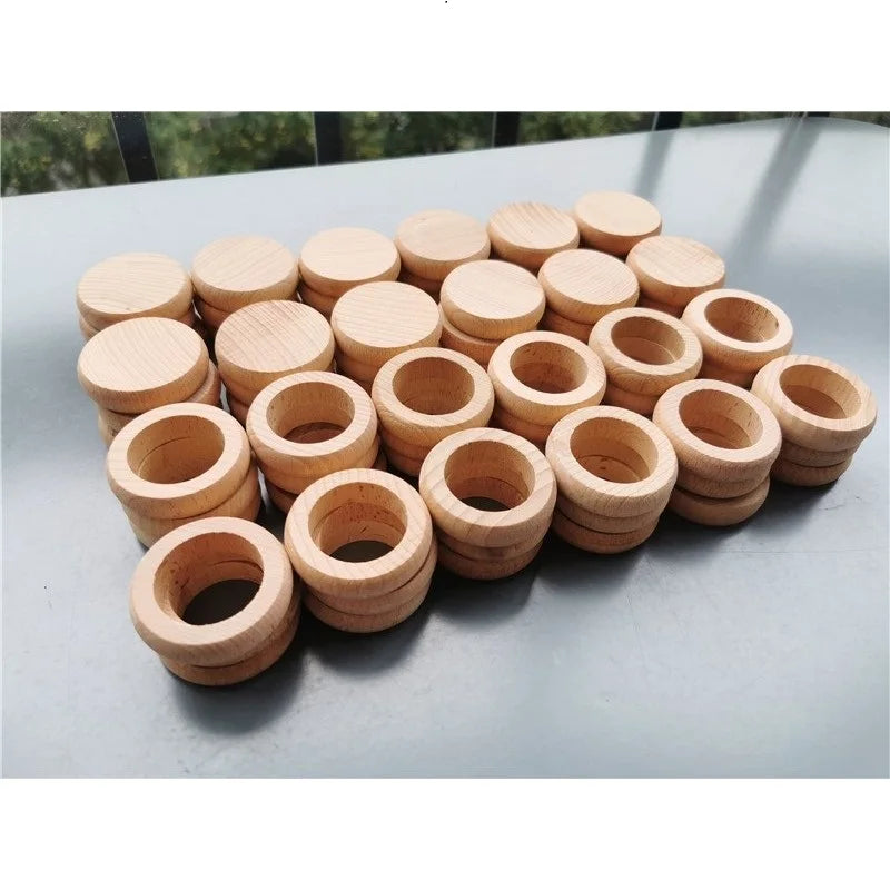 Wooden Stacking Coins, Rings & Peg Dolls