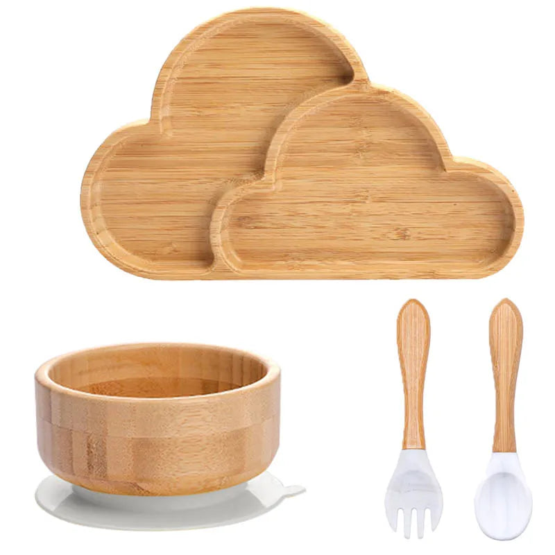 Baby Bamboo Suction Plate & Bowl Set
