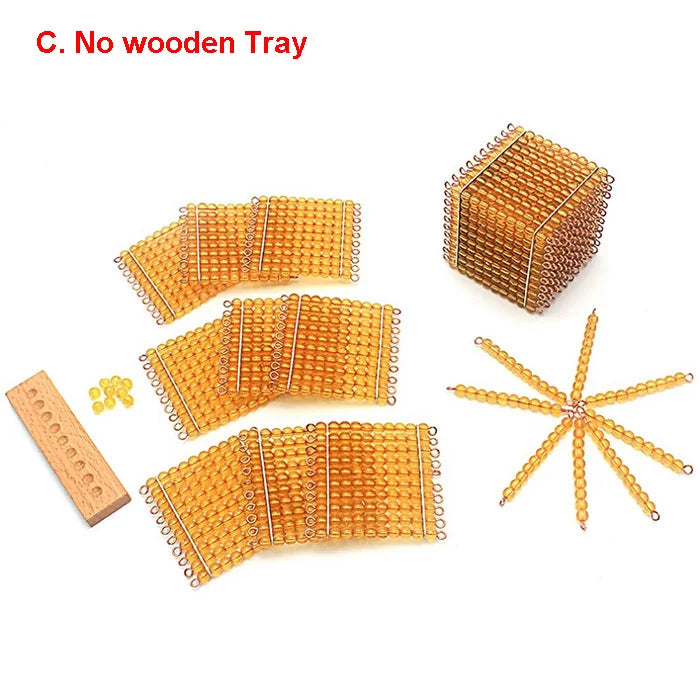 Large golden bead set without trays