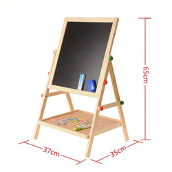 Wooden Double Sided Adjustable Easel | Oliver Montessori Toys