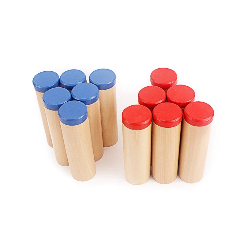 Montessori Sound Boxes Auditory Sensorial Toy Set of 12 Cylinders