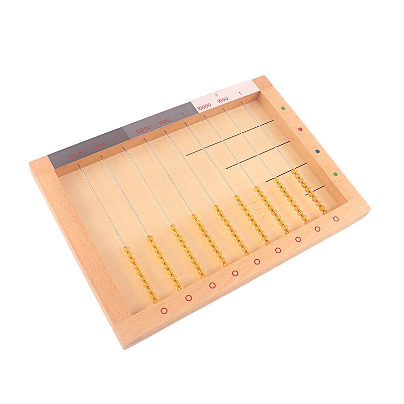 Flat bead frame from an angle