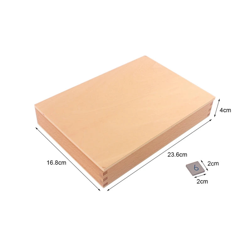 Number tile box 23.8 x 16.8 x 4cm with 2cm tiles