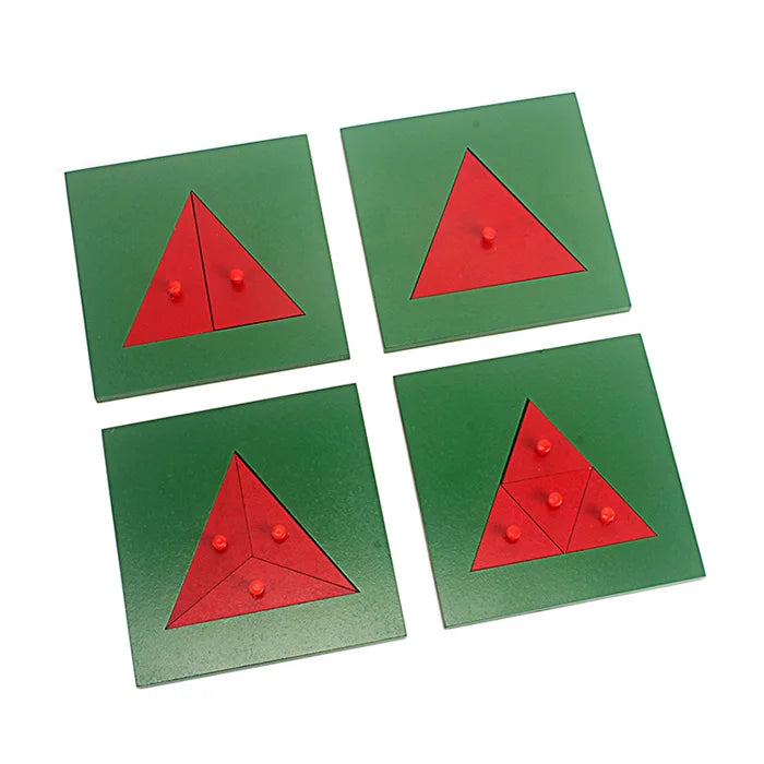 Montessori Wooden Fraction Shapes | Oliver Montessori Toys