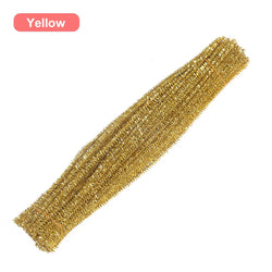 30/50/100pcs Glitter Chenille Pipe Cleaners | Oliver Montessori