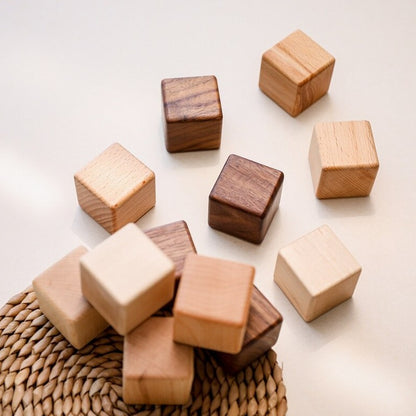 Montessori Wood Stacking Milestone Blocks