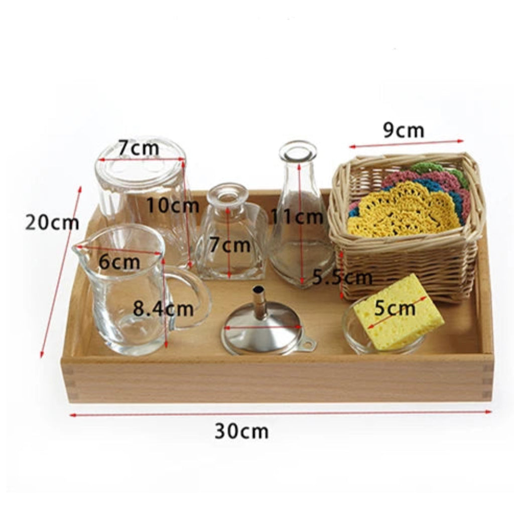 Montessori Flower Arranging Set Practical Life Activity for Toddlers
