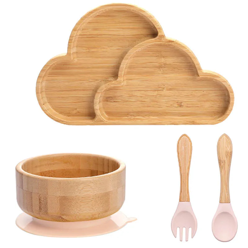 Baby Bamboo Suction Plate & Bowl Set