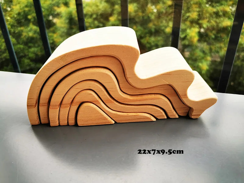 Wooden Elemental Stacking Toys