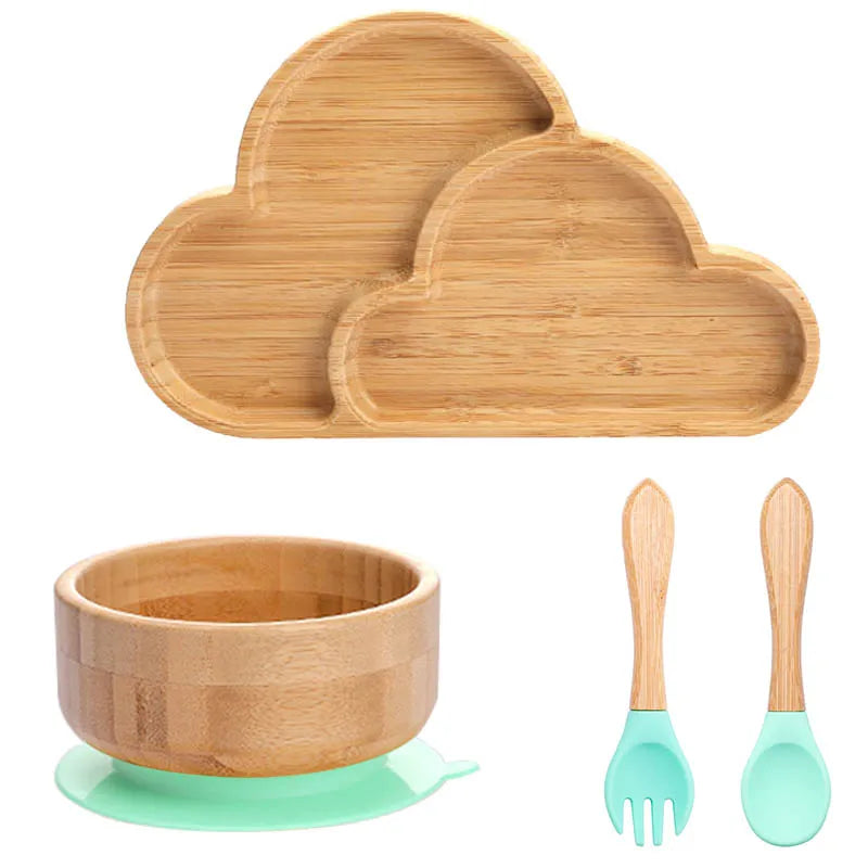 Baby Bamboo Suction Plate & Bowl Set