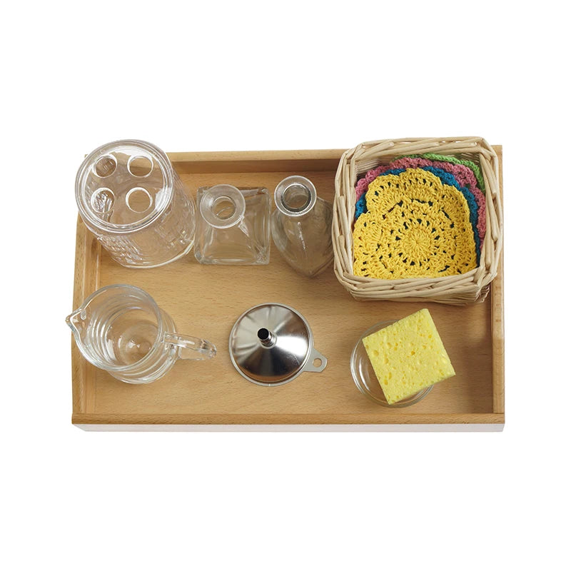 Montessori Flower Arranging Set Practical Life Activity for Toddlers