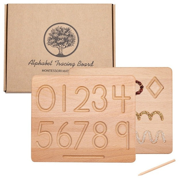 Montessori Wooden Alphabet and Number Boards