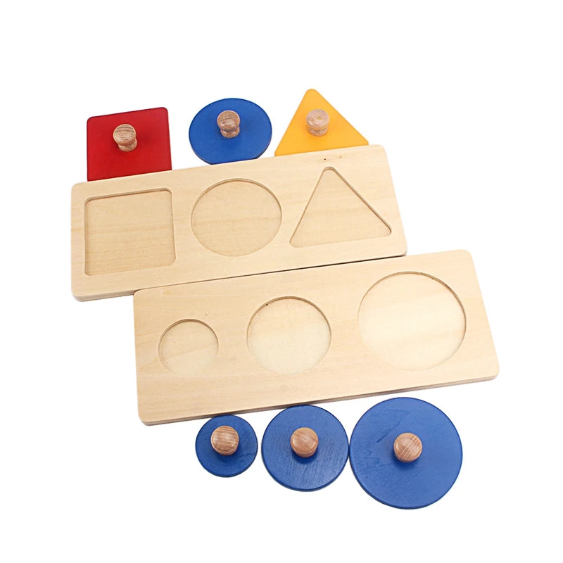 Montessori Geometric Inset Boards | Oliver Montessori Toys