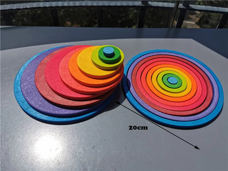 Wooden Elemental Stacking Toys