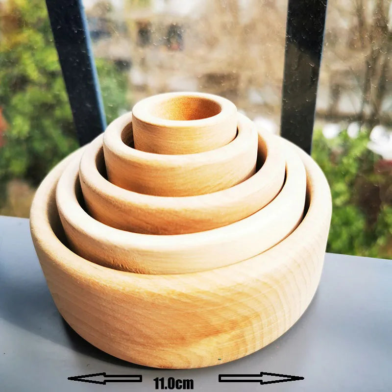 Wooden Elemental Stacking Toys