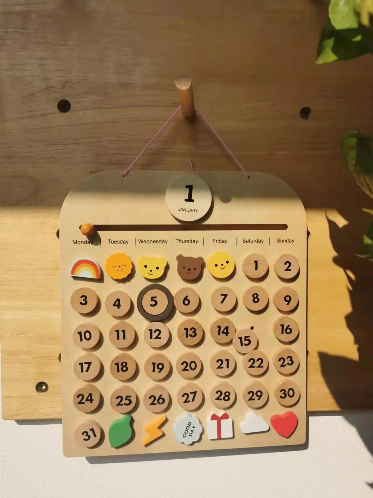 Wooden Weather Station - Montessori Interactive Learning Toy