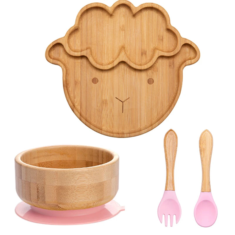 Baby Bamboo Suction Plate & Bowl Set