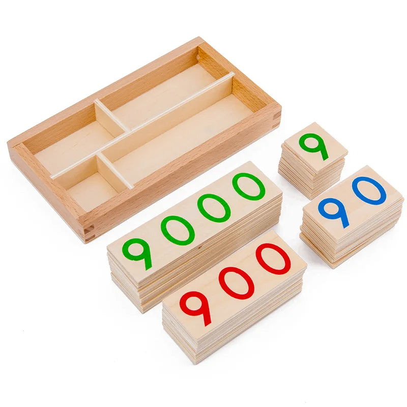 Number Cards 1-9000 | Montessori Math Tool | Oliver & Company Montessori Toys