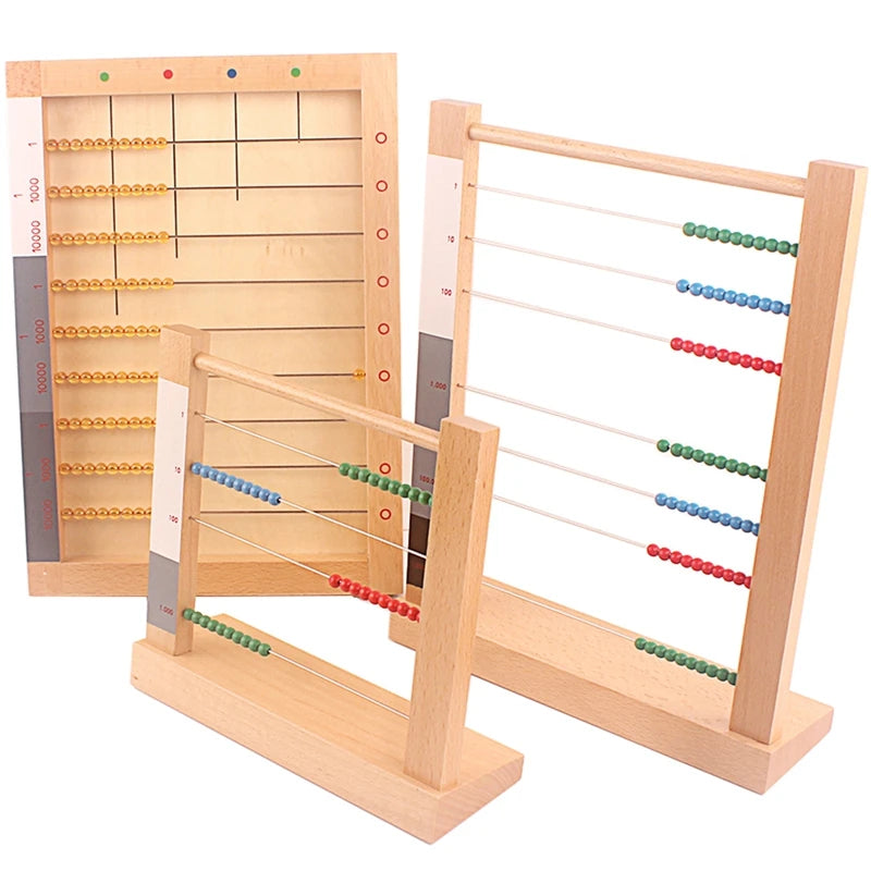 Montessori small, large and flat bead frames