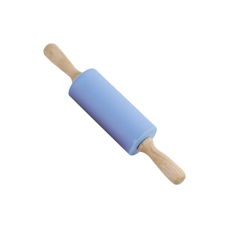 Silicone Rolling Pin with Wood Handles | Oliver Montessori Toys