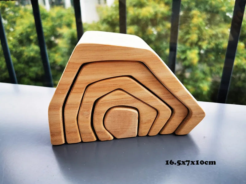 Wooden Elemental Stacking Toys