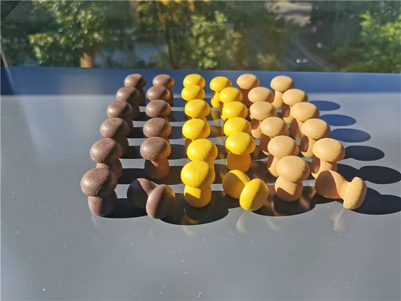 Montessori Rainbow & Natural Wood Loose Parts and Sorting Box