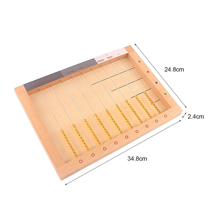 Flat bead frame, 34.8 x 24.8 x 2.4cm