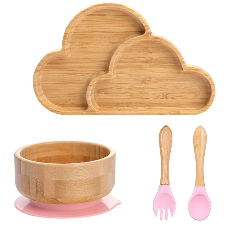 Baby Bamboo Suction Plate & Bowl Set