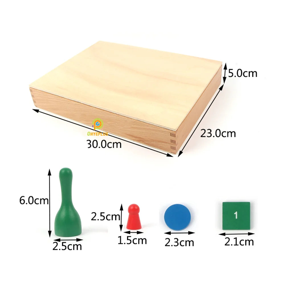 Montessori Stamp Game | Wooden Math Learning Toy Ages 6+